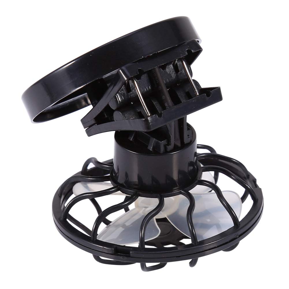 Portable Solar Powered Clip Fan - Mini Rechargeable Cooling Fan for Travel, Camping, Hiking - Personal Air Circulator for Outdoor Activities & Indoor Use