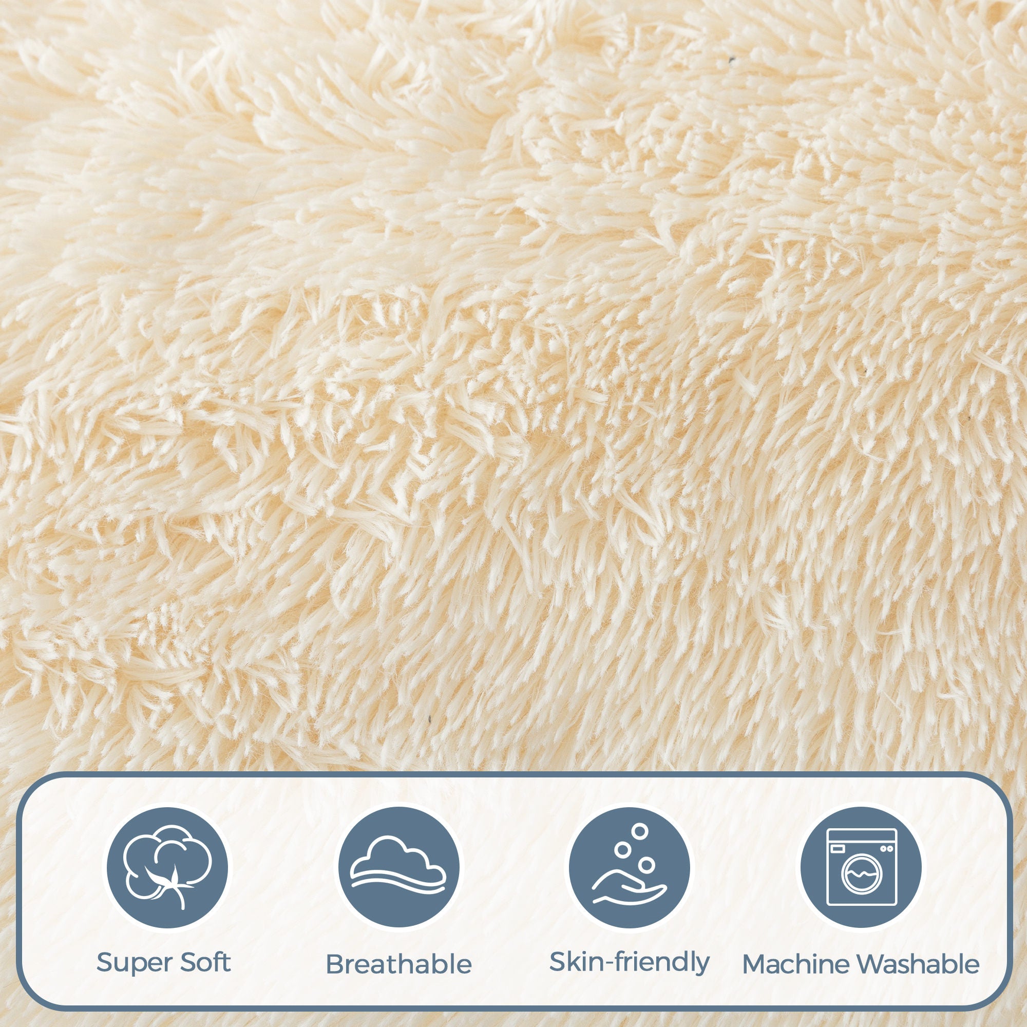 MAXYOYO Folding Bean Bag Sofa Bed - Soft Faux Fur Floor Couch with Foam Filling, Convertible Sleeper Chair in Beige | Perfect for Small Spaces, Living Rooms, Dorms & Movie Nights