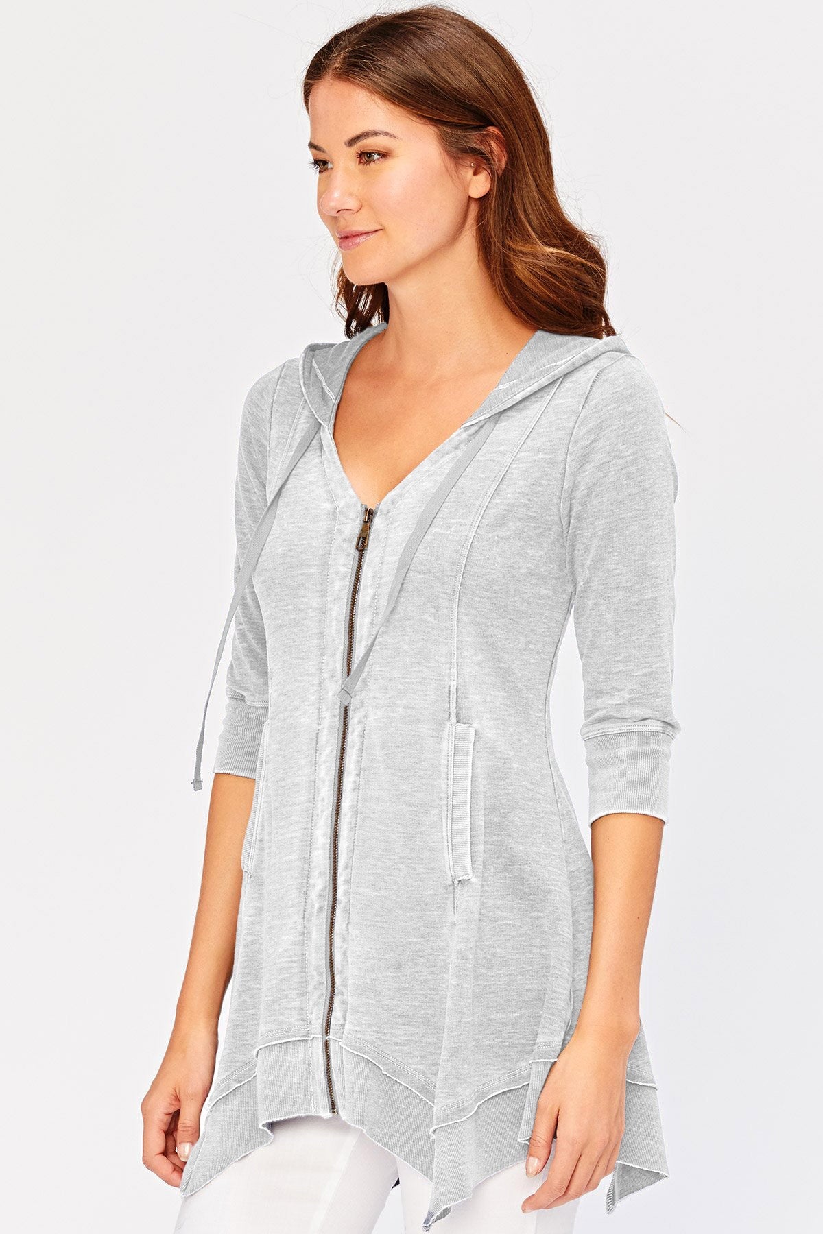Mercantile Burnout Jacket for Women - Lightweight Distressed Denim Jacket with Vintage Wash - Perfect for Casual Outfits, Streetwear, and Layering in Fall & Spring
