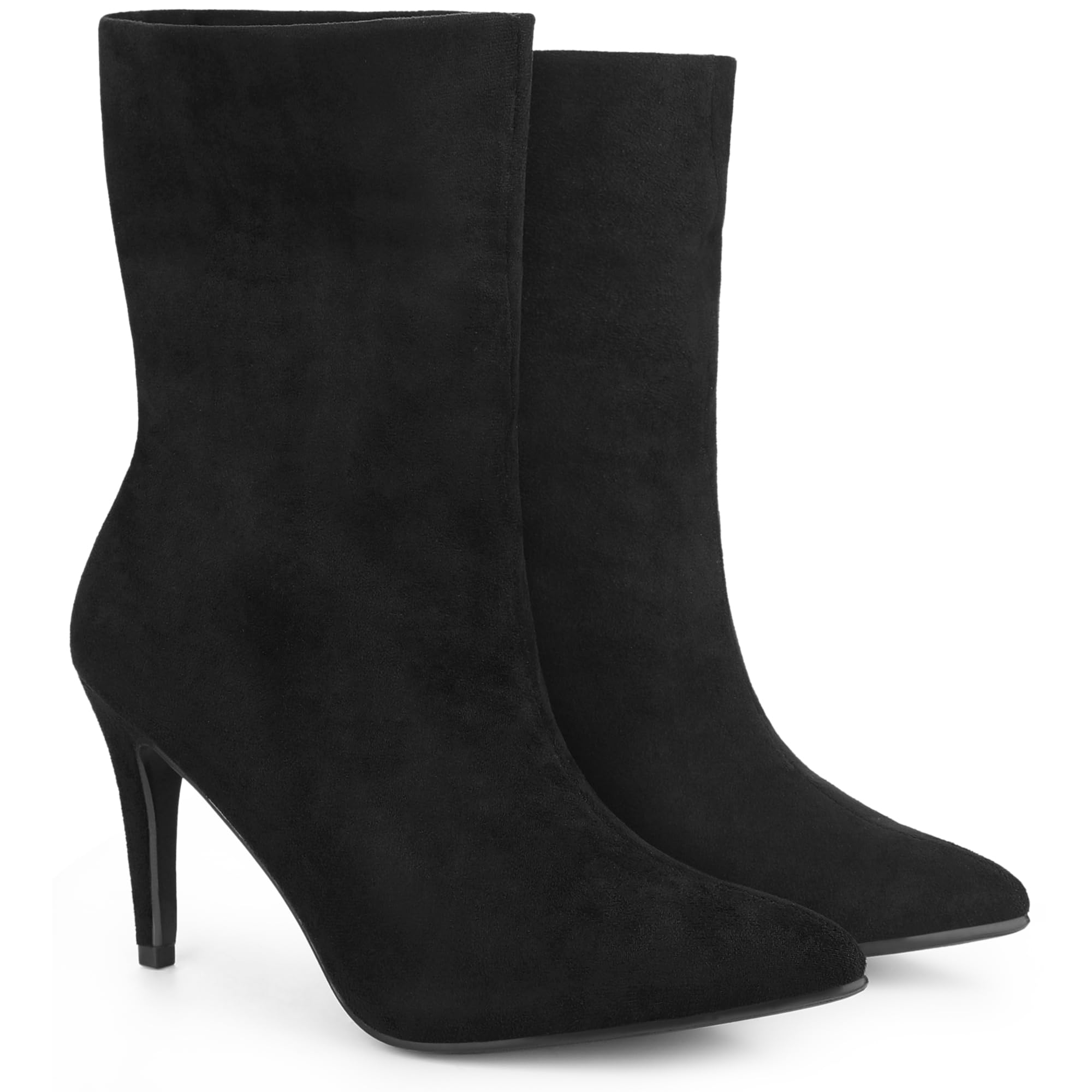 Perphy Women's Pointed Toe Stiletto Heel Ankle Boots - Foldable Sock Boots for Comfort & Style | Perfect for Office, Party & Night Out