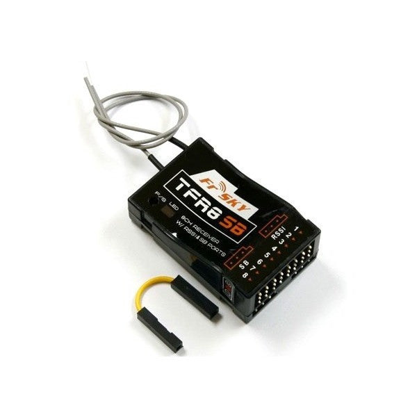 FrSky TFR8 SB 8-Channel 2.4GHz S.BUS Receiver - FASST Compatible with RSSI & SB Ports for RC Drones, Airplanes, and FPV Racing