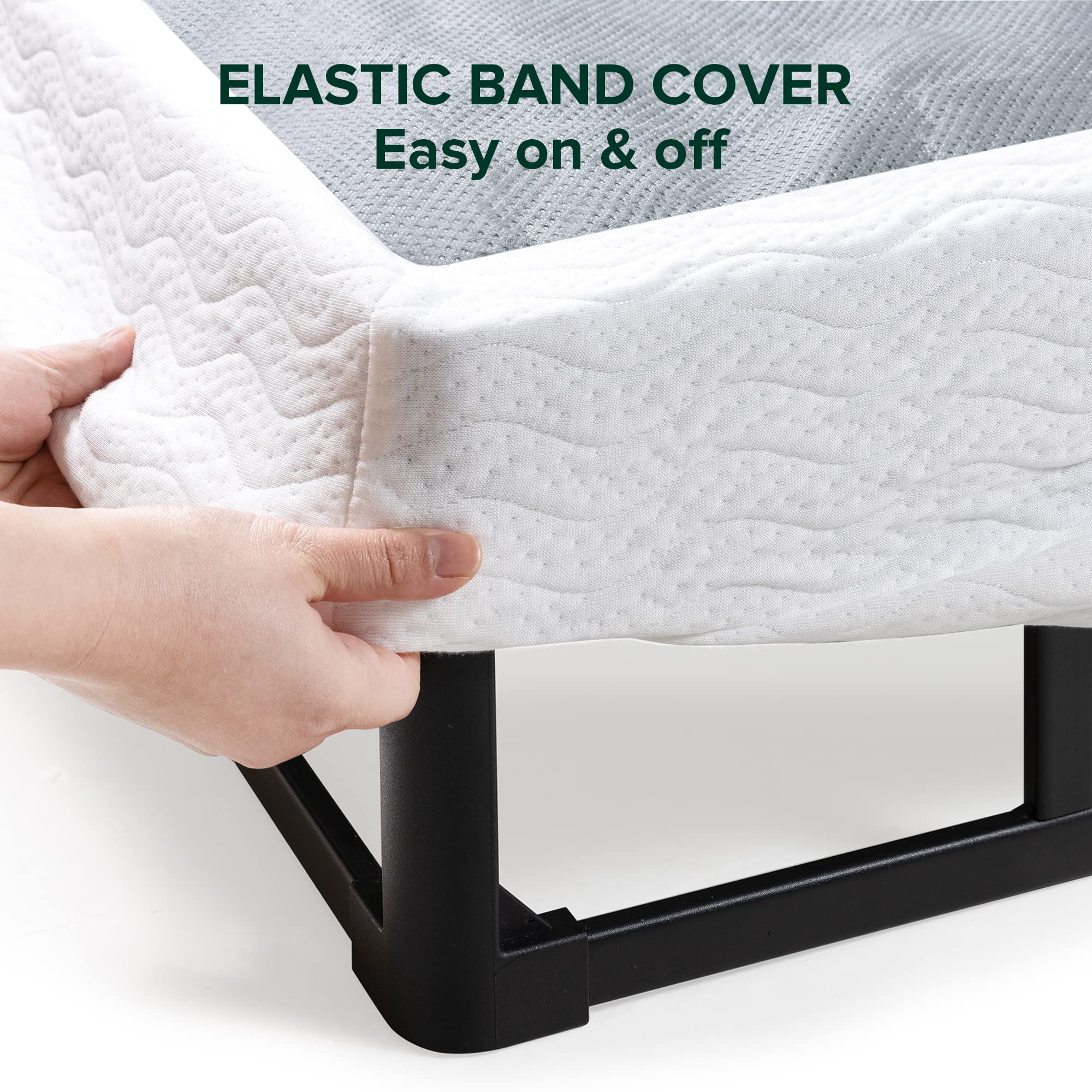 ZINUS 9 Inch Metal Smart Box Spring - Quick Assembly Mattress Foundation with Sturdy Steel Frame for California King Bed | Perfect for Bedroom, Guest Room & Dormitory Use