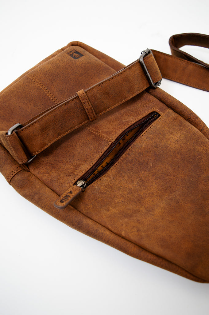 Premium Adrian Klis 2854 Sling Bag - Genuine Buffalo Leather Crossbody Bag for Men & Women - Perfect for Travel, Work & Everyday Use