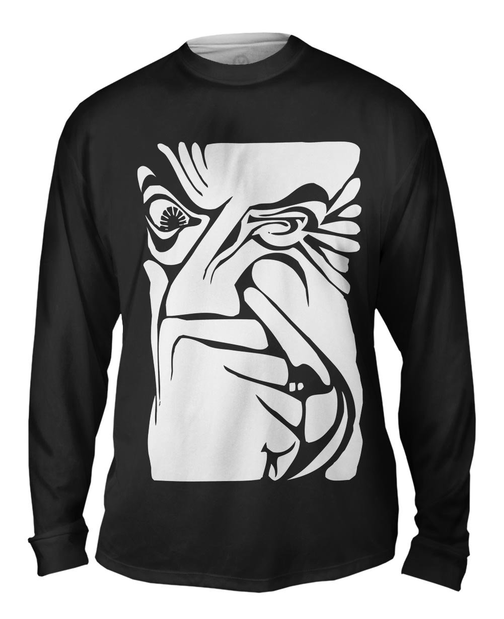 Yizzam Men's Long Sleeve T-Shirt - M.C. Escher Perfume (1921) Art Print Graphic Tee - Casual Wear & Gift for Art Lovers