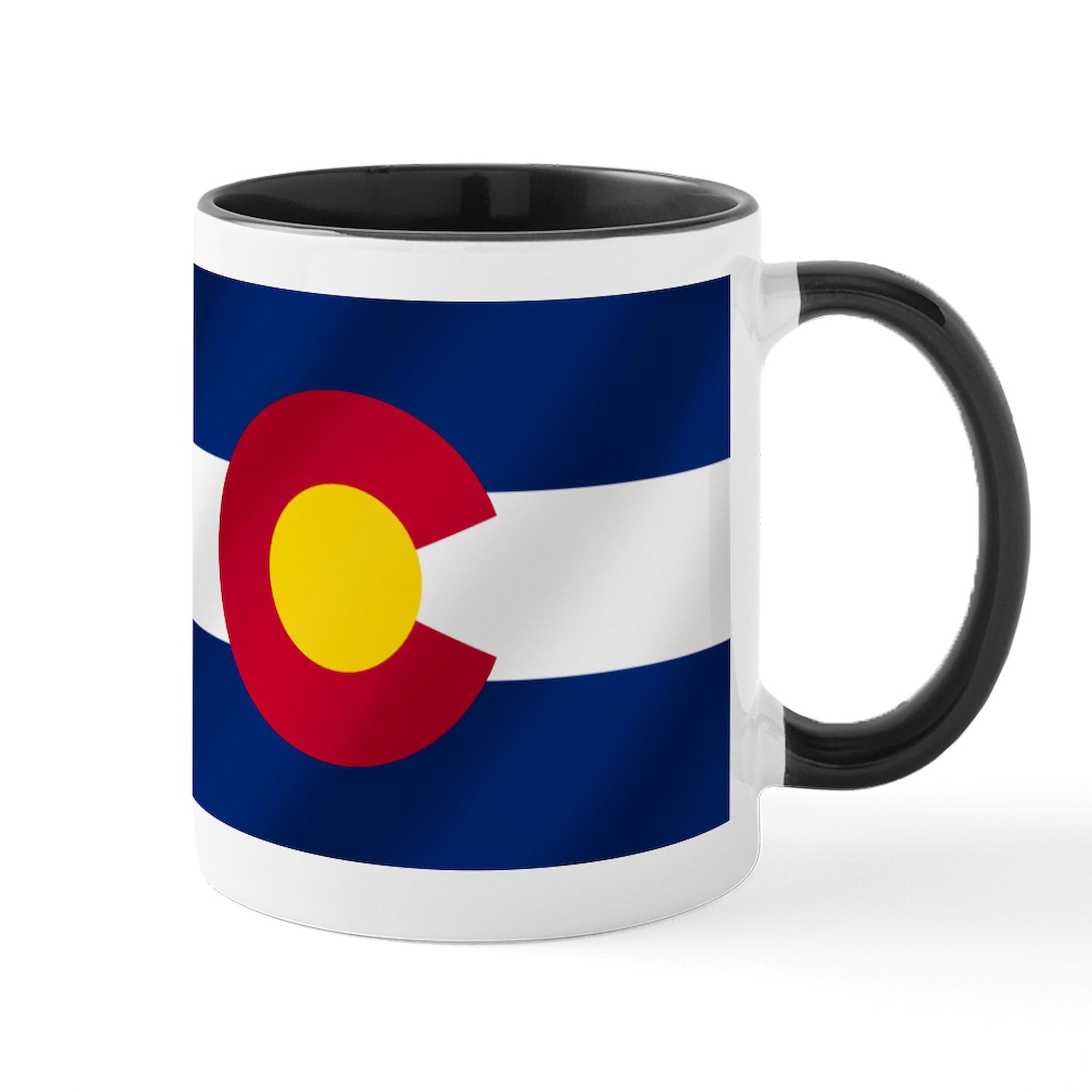 Colorado Flag Ceramic Coffee Mug 11 oz (325 ml) - Perfect for Home, Office & Gifting - State Pride Drinkware for Hot & Cold Beverages