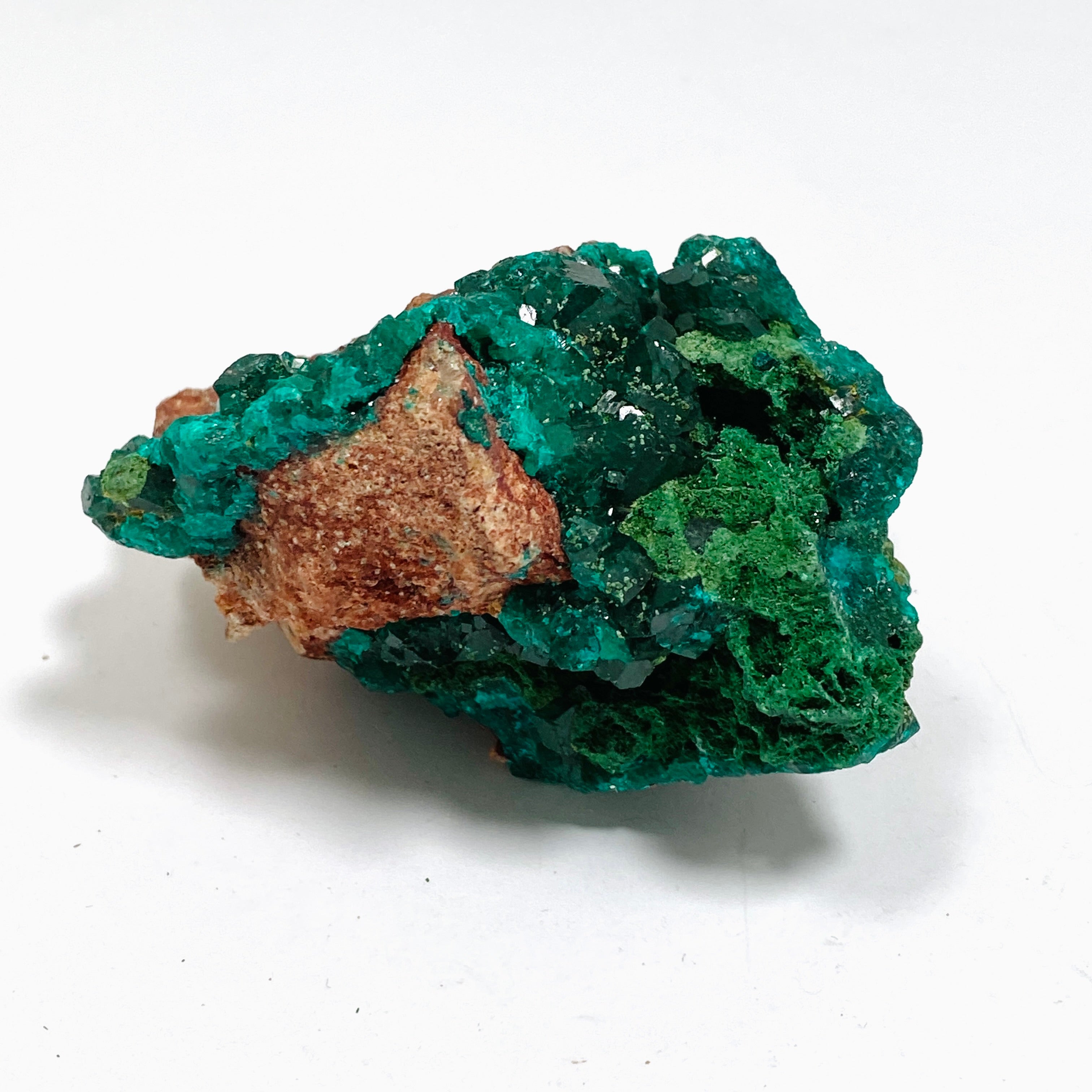 Natural Dioptase with Malachite Crystal Specimen from Congo CR3746 - Perfect for Mineral Collectors & Home Decor