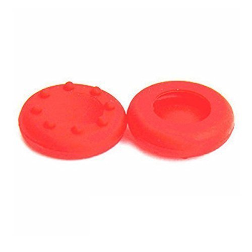 Analog Silicone Thumb Grip Joystick Caps for PS4, PS3, Xbox 360, Xbox One Game Controllers (4-Pack, Red) - Enhance Gaming Comfort & Precision for Long Play Sessions