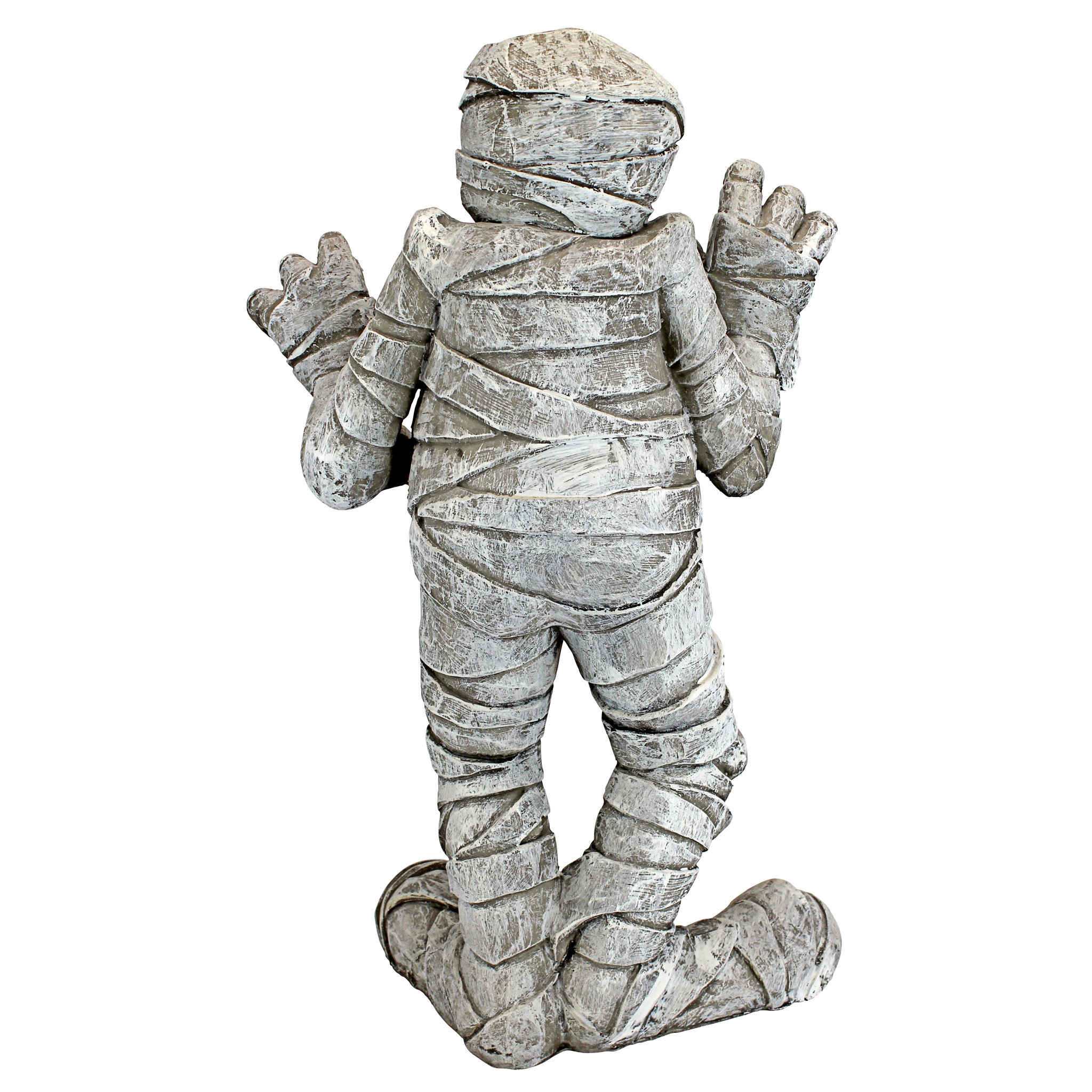 Design Toscano Wrapped Too Tight Garden Mummy Statue - Egyptian Decor for Outdoor & Indoor Use - Perfect for Halloween, Garden Decor, and Ancient-Themed Parties