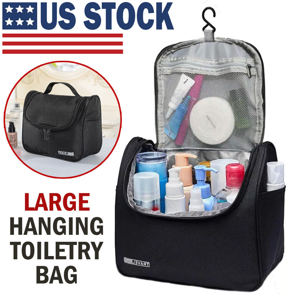Premium Travel Toiletry Bag for Men & Women - Waterproof Cosmetic & Makeup Organizer with Shaving Kit Compartment - Perfect for Vacation, Gym, Camping & Business Trips