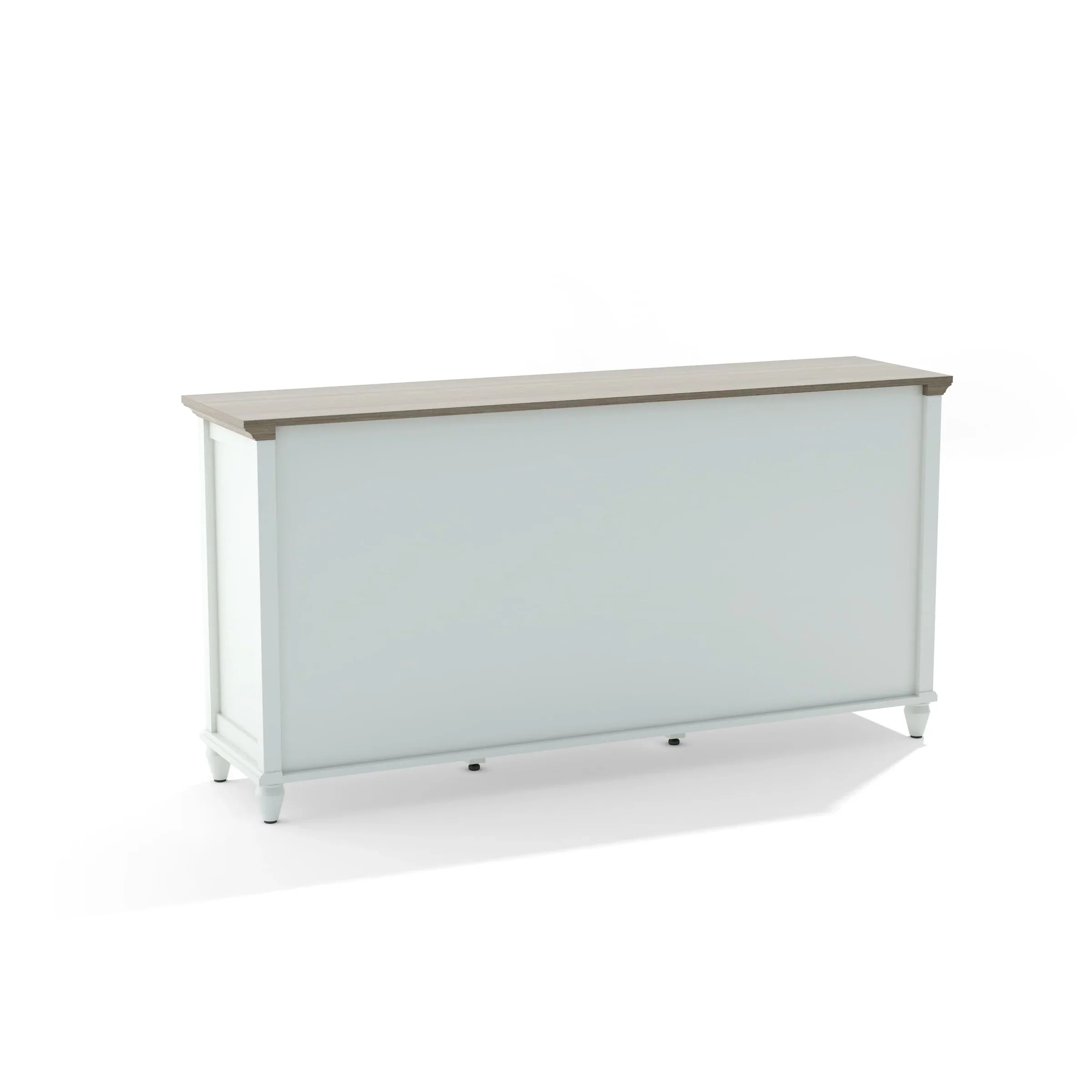 Anderson Teak Chenon Sideboard - White/Brown Finish - SB CW 6316 - Modern Buffet Cabinet for Dining Room & Living Room Storage
