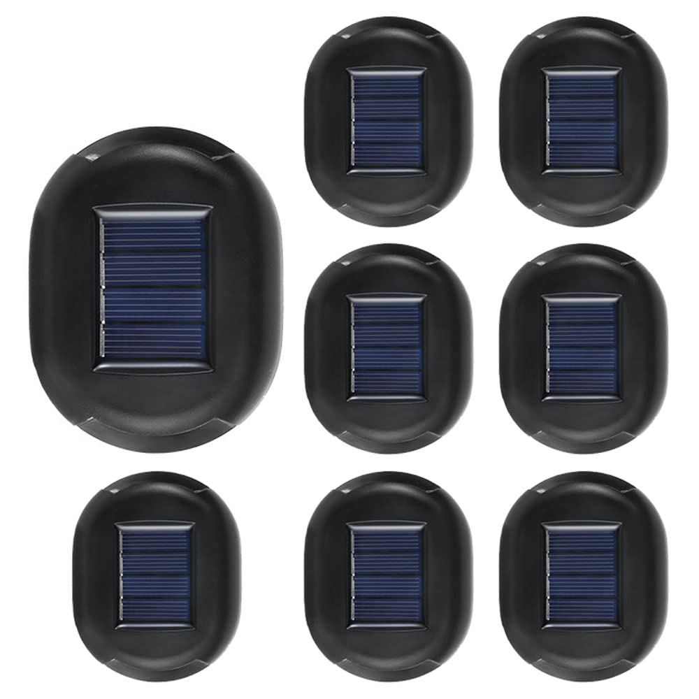 IP65 Waterproof Solar Fence Light - Solar LED Step Lights for Outdoor Wall Mount Lighting - Garden & Villa Landscape Lighting in Warm White/Daylight White - Perfect for Pathways, Driveways, and Patio Decor