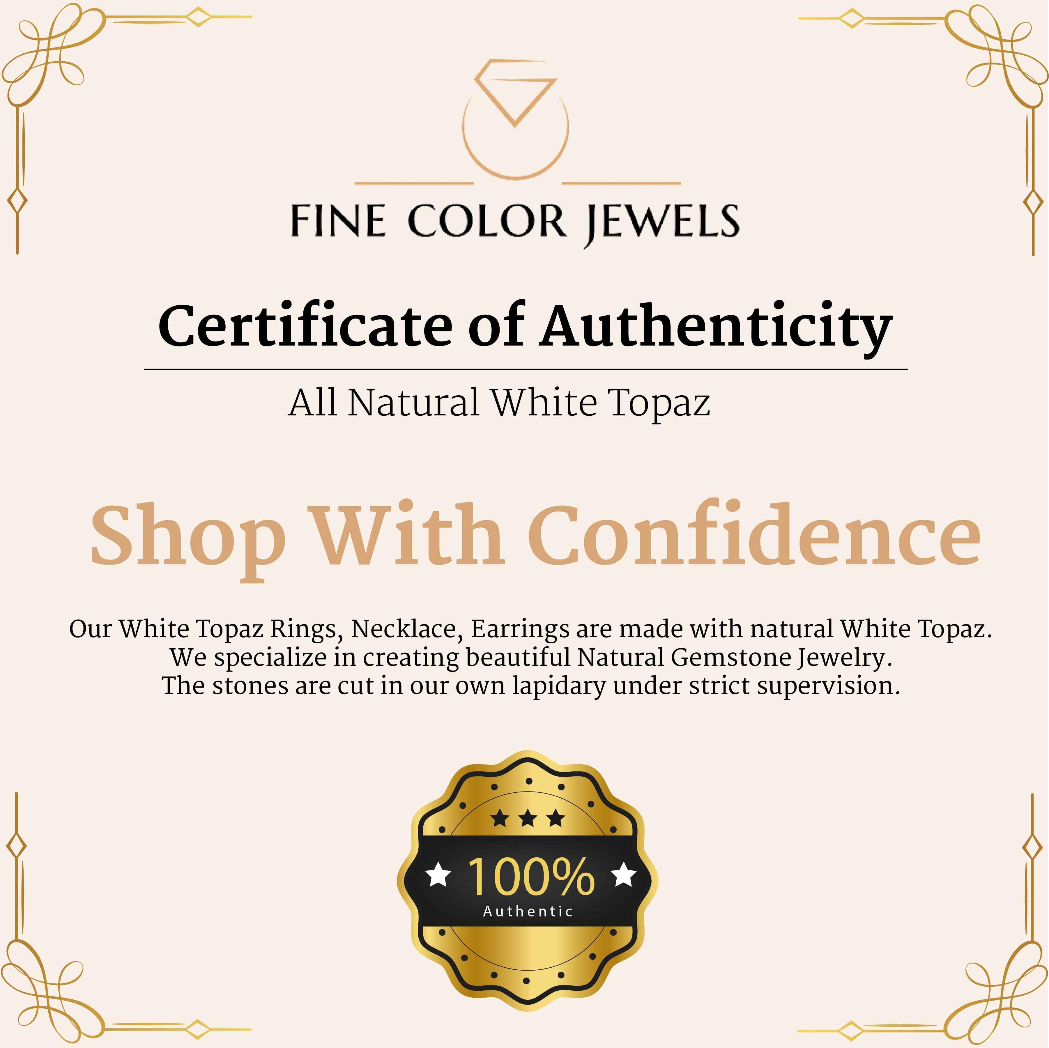 White Topaz Rose Gold Halo Necklace - Elegant 14K Gold Plated Pendant Jewelry for Women, Perfect Gift for Anniversary, Valentine's Day & Special Occasions