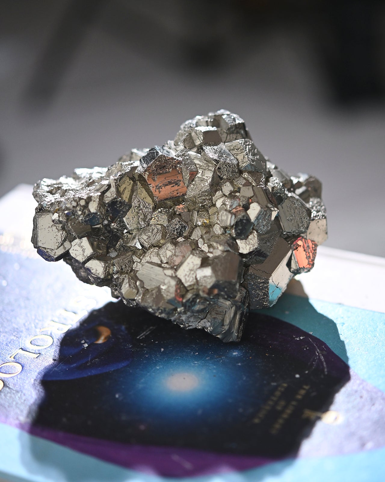 Natural Pyrite Crystal Cluster - 2.4lbs Raw Mineral Specimen for Collectors & Healing | Perfect for Home Decor, Meditation & Energy Work