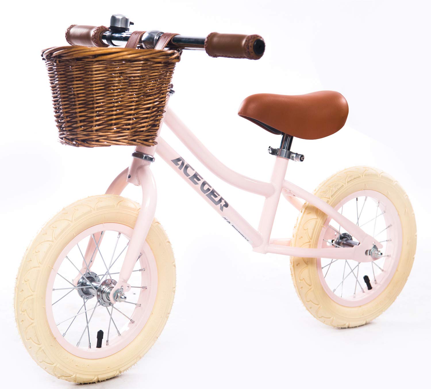 ACEGER Kids Balance Bike with Basket - Lightweight Toddler Bike for Boys & Girls Ages 2-5 Years - First Bike for Learning to Ride - Perfect for Backyard, Park & Sidewalk Adventures