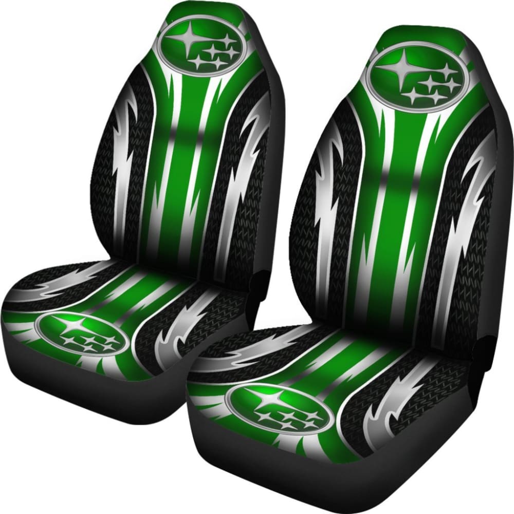Premium 2-Piece Front Seat Covers for Subaru - Durable Green Car Seat Protectors (Model 144627) | Perfect for Outdoor Adventures, Daily Commutes & Pet Protection