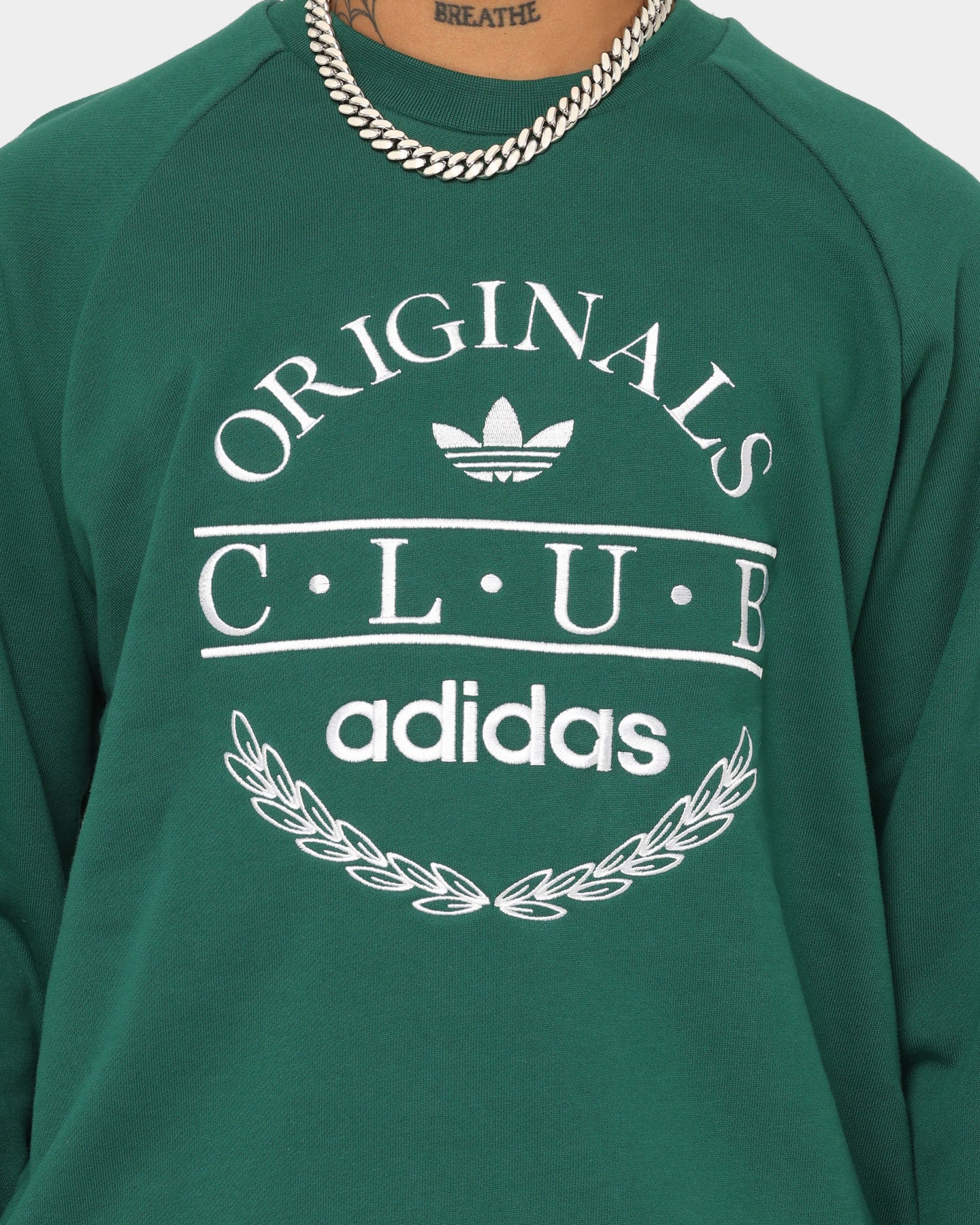 Adidas Club Sweater - Men's Casual Pullover Hoodie | Collegiate Green | Comfortable Cotton Blend for Everyday Wear | Perfect for Gym, Running & Street Style