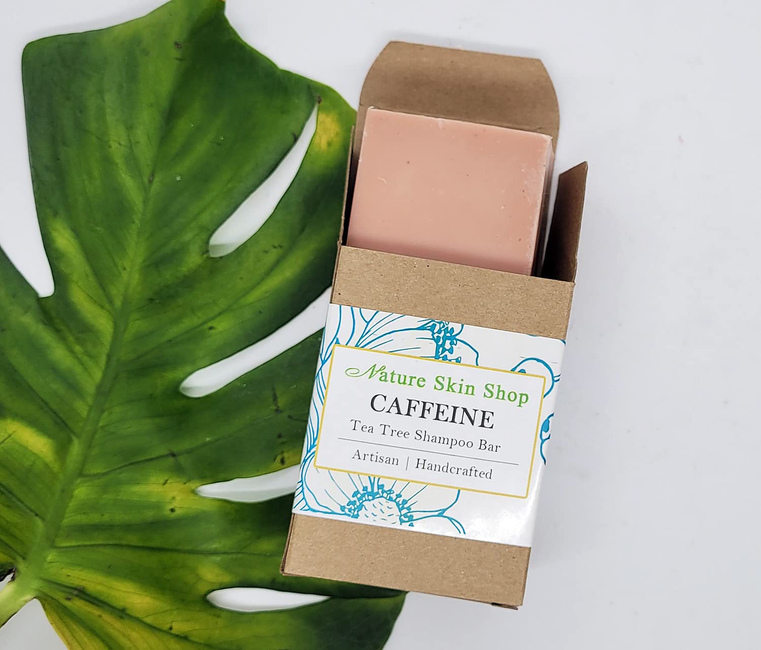 Organic Caffeine & Tea Tree Shampoo Bar for Hair Growth - Natural Hair Loss Treatment for Men & Women - Perfect for Thinning Hair, Scalp Stimulation & Daily Hair Care Routine