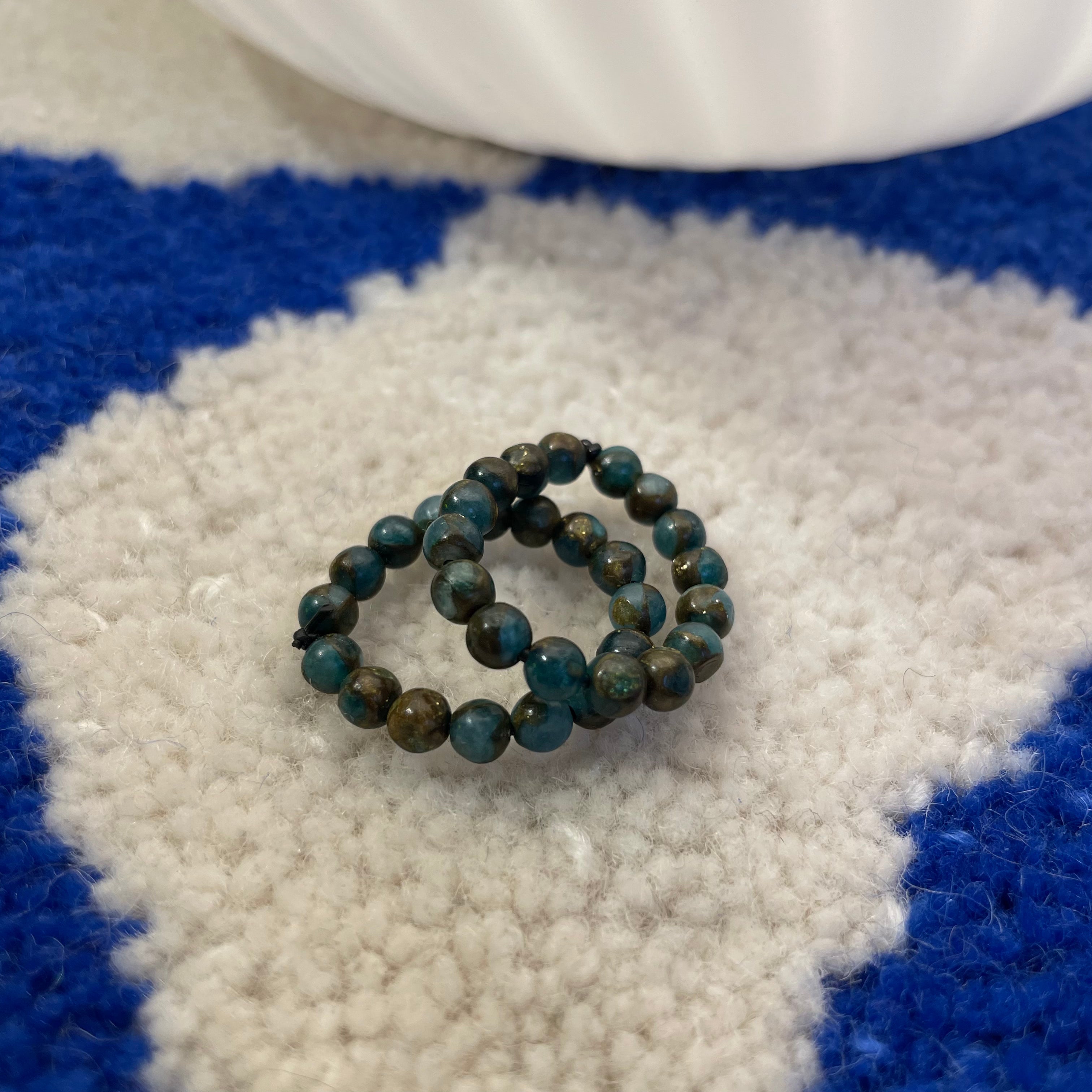 Blue Jasper Gemstone Rings for Women - Natural Stone Healing Jewelry for Meditation & Spiritual Balance | Perfect for Yoga, Reiki & Everyday Wear
