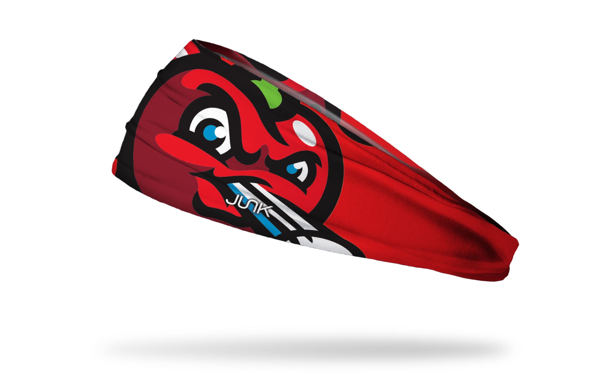 JUNK Headband with Cherries Logo - Stylish Hair Accessory for Women & Girls - Perfect for Sports, Workouts, and Everyday Fashion