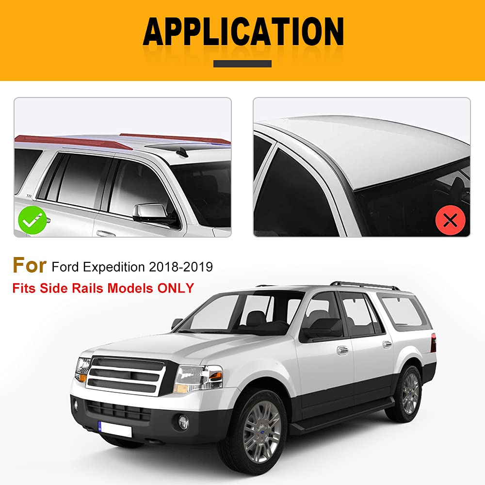 OCPTY Universal Roof Rack Cross Bars - Compatible with Ford Expedition & Lincoln Navigator 2018-2022 Models - Heavy Duty Cargo Carrier for Luggage, Kayak, Canoe, Bike, Snowboard, Ski - Perfect for Road Trips, Camping & Outdoor Adventures