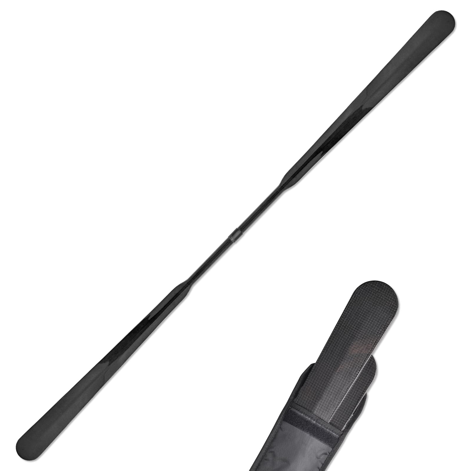 Premium Lightweight Full Carbon Fiber Greenland Kayak Paddle - 2-Piece Design (220cm/86