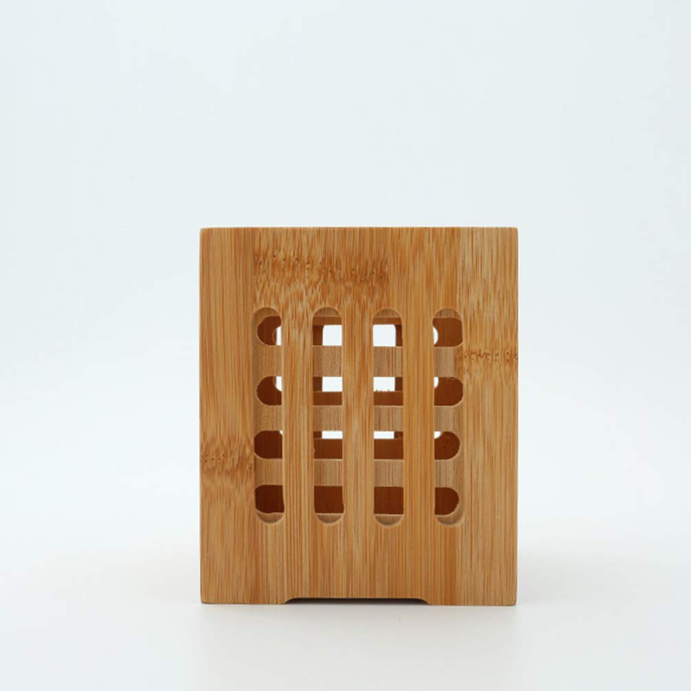 Bamboo Utensil Organizer - Cutlery Holder for Forks, Spoons, Knives & Chopsticks | Kitchen Drawer & Countertop Storage Solution