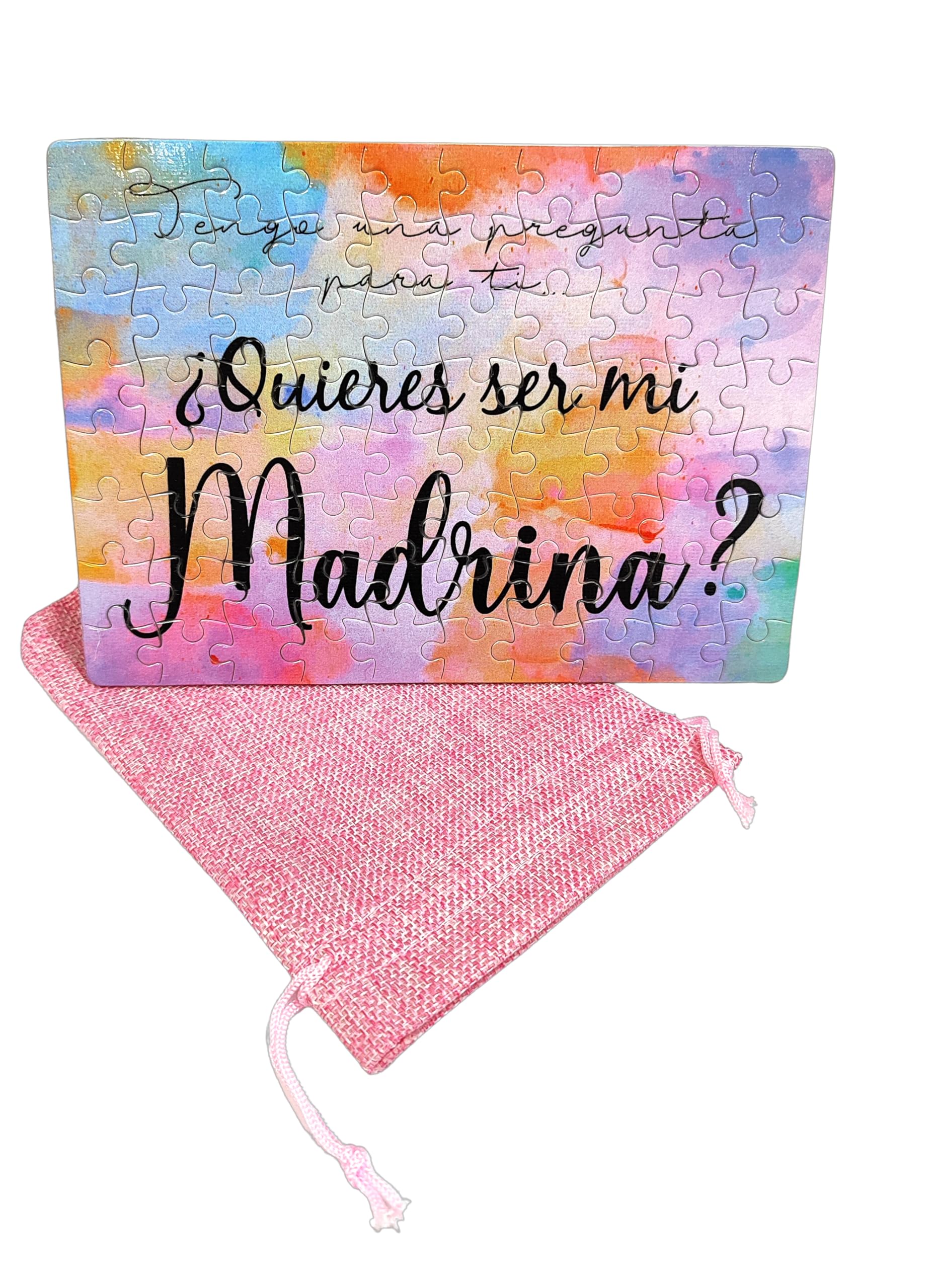 Madrina + Padrino Puzzle - Godmother & Godfather Gift - Fun & Challenging Jigsaw Puzzle for Adults - Perfect for Baptism, Christening & Family Game Night