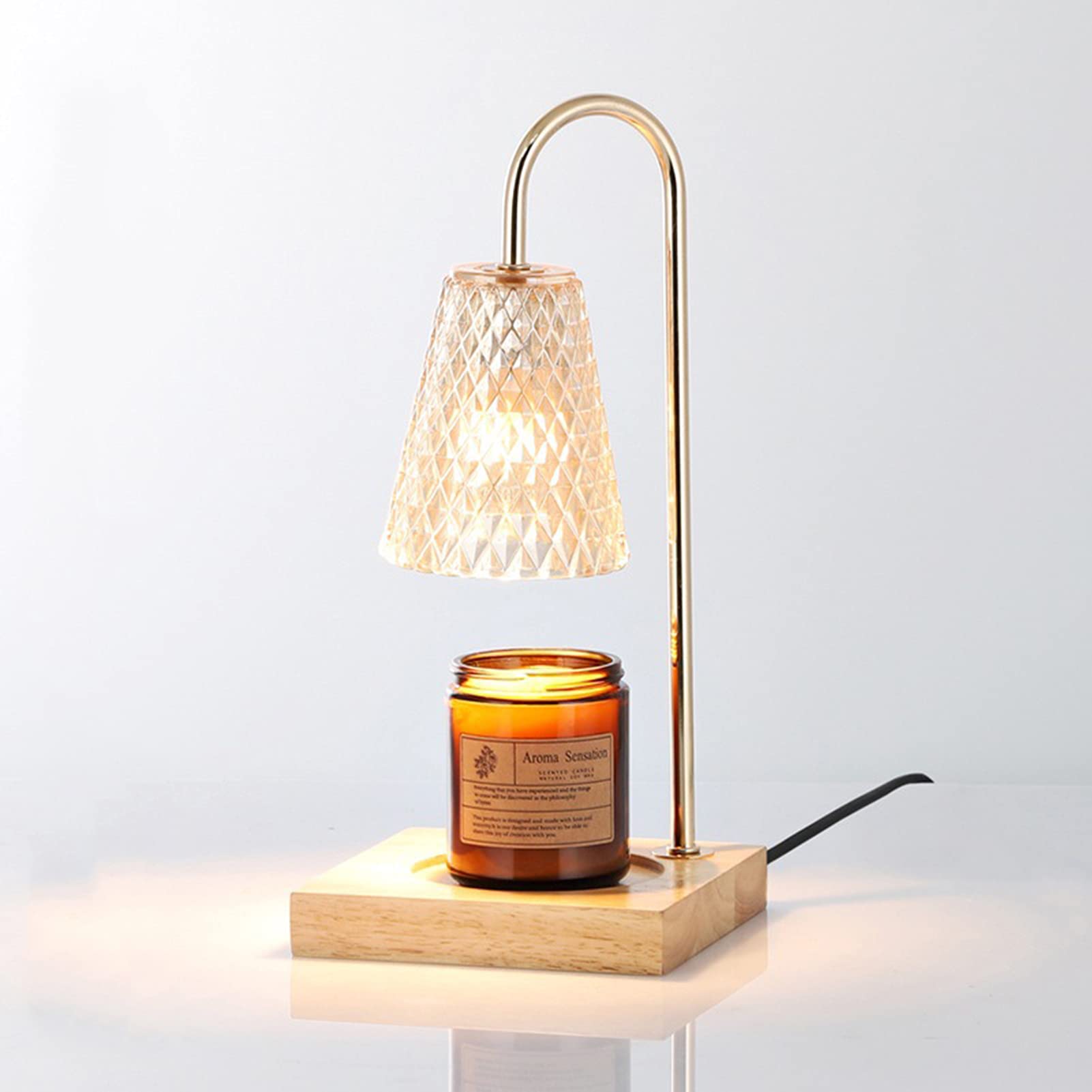 NADAENMF Electric Wax Warmer Lamp - Plug-in Dimmable Candle Melter for Aromatherapy, Home & Office Decor - Perfect for Bedroom, Living Room, Study & Relaxation Spaces