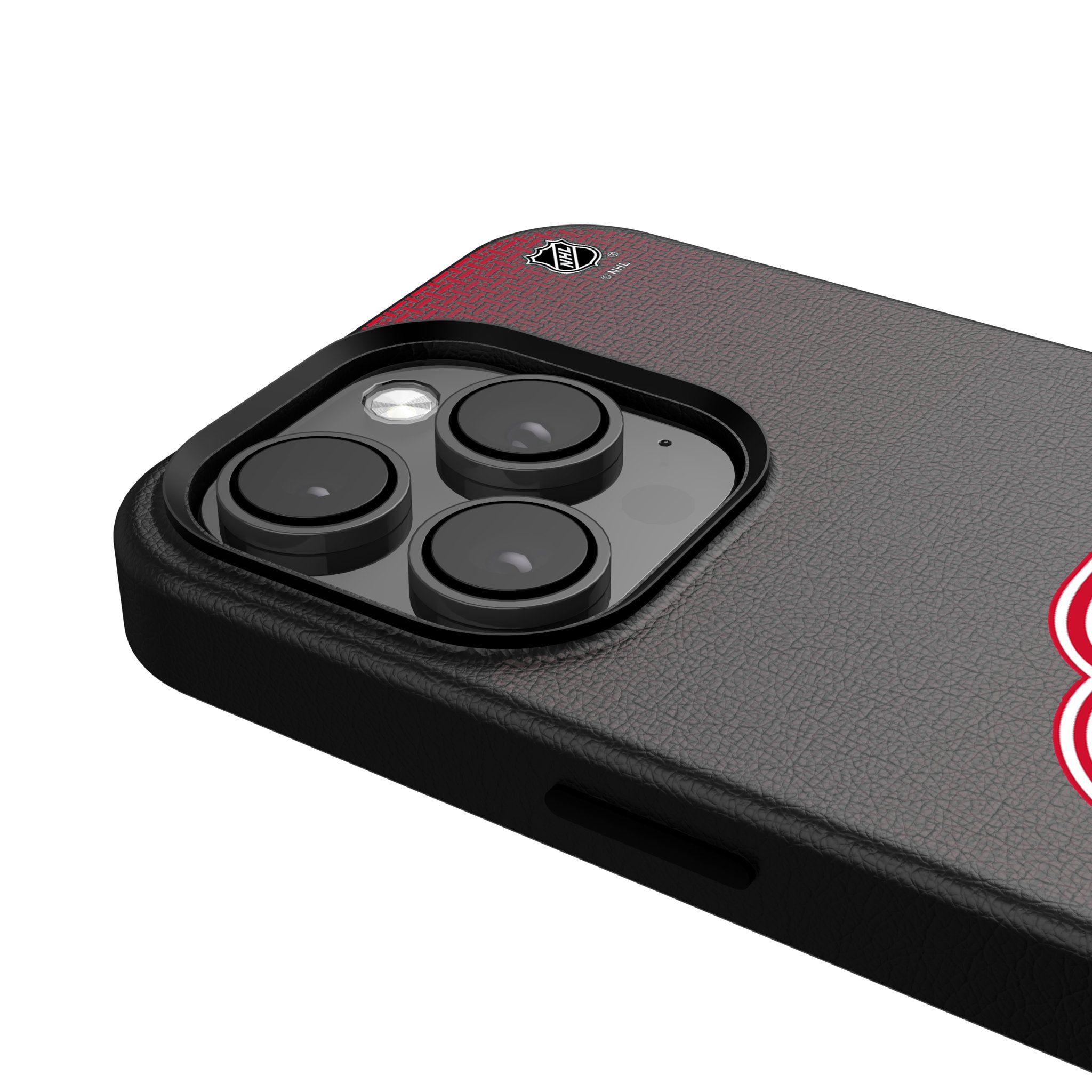 Detroit Red Wings Linen MagSafe Compatible Phone Case for iPhone 14/13/12 Pro Max - Durable Protective Cover with Team Logo - Perfect for Sports Fans & Everyday Use