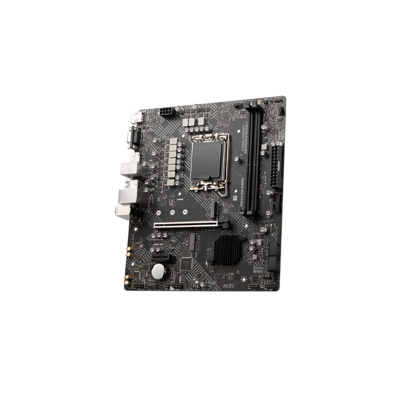 MSI PRO H610M-G DDR4 Micro ATX Motherboard - Intel H610 Chipset, 2x DDR4 Slots, 4x SATA, 1x M.2 - Perfect for Gaming PC & Office Workstation Builds
