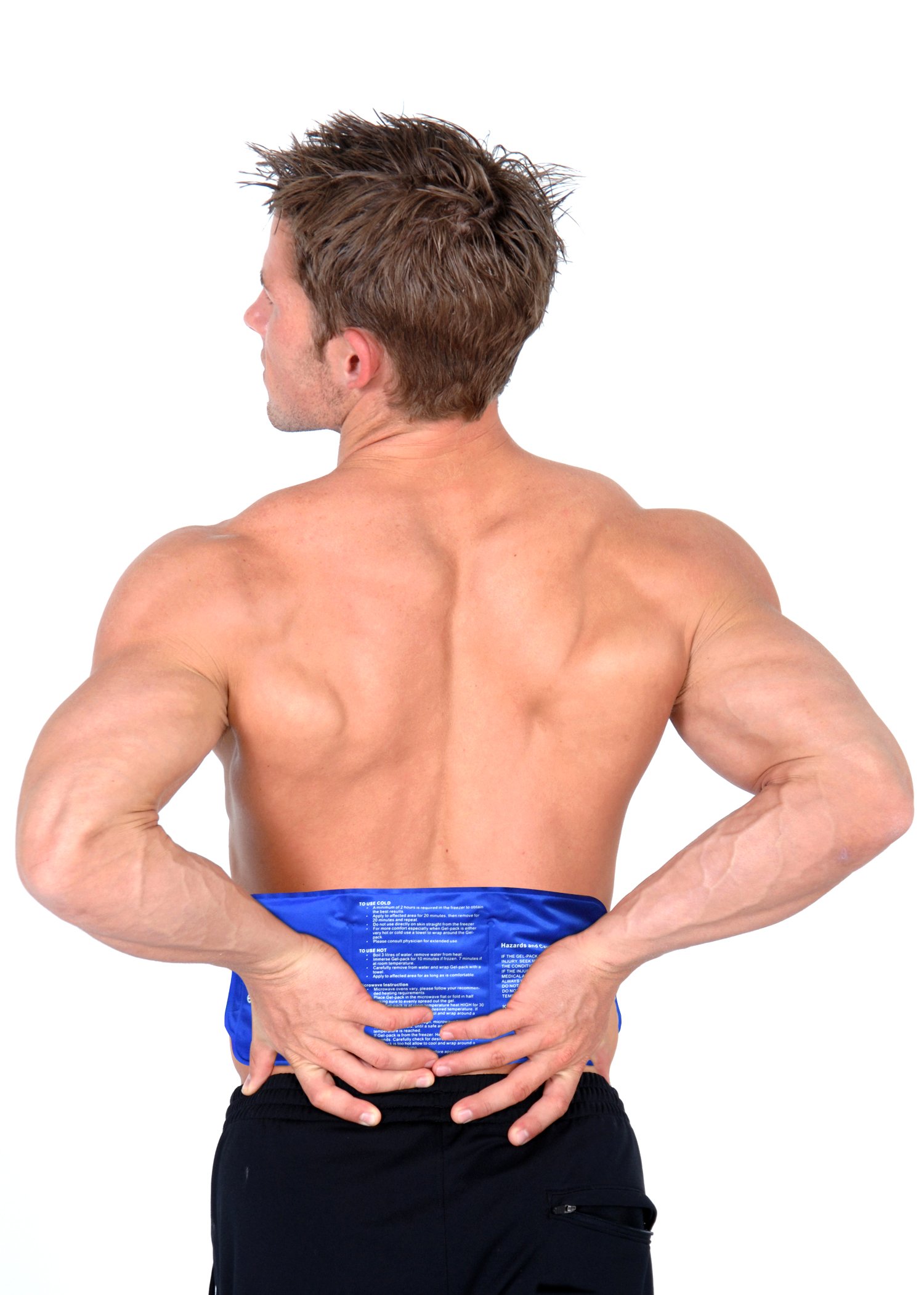 Reusable Hot & Cold Therapy Gel Ice Pack for Pain Relief - Flexible & Adjustable Straps for Back, Shoulder, Neck, Waist, Wrist, Arm, Ankle, Calf (14