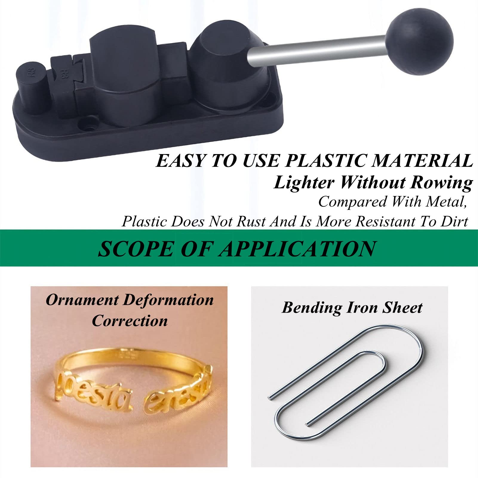 Professional Ring Bending Tool Set - Jewelry Making Kit with Ring Bender, Ring Mandrel & Sizer for DIY Jewelry Crafting | Perfect for Jewelers, Hobbyists & Ring Repair Scenarios