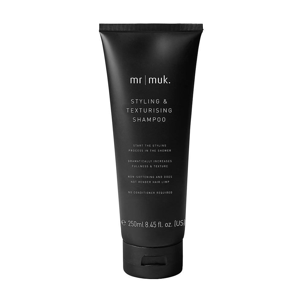 Mr Muk Styling & Texturising Shampoo for Men & Women - 250ml Volumizing Hair Care for All Hair Types - Perfect for Daily Use & Salon Styling