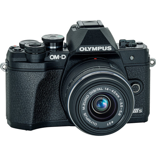 Olympus OM-D E-M10 Mark III Mirrorless Camera Body (Black) - 16MP, 4K Video, Wi-Fi, 5-Axis Stabilization - Perfect for Travel, Vlogging & Street Photography