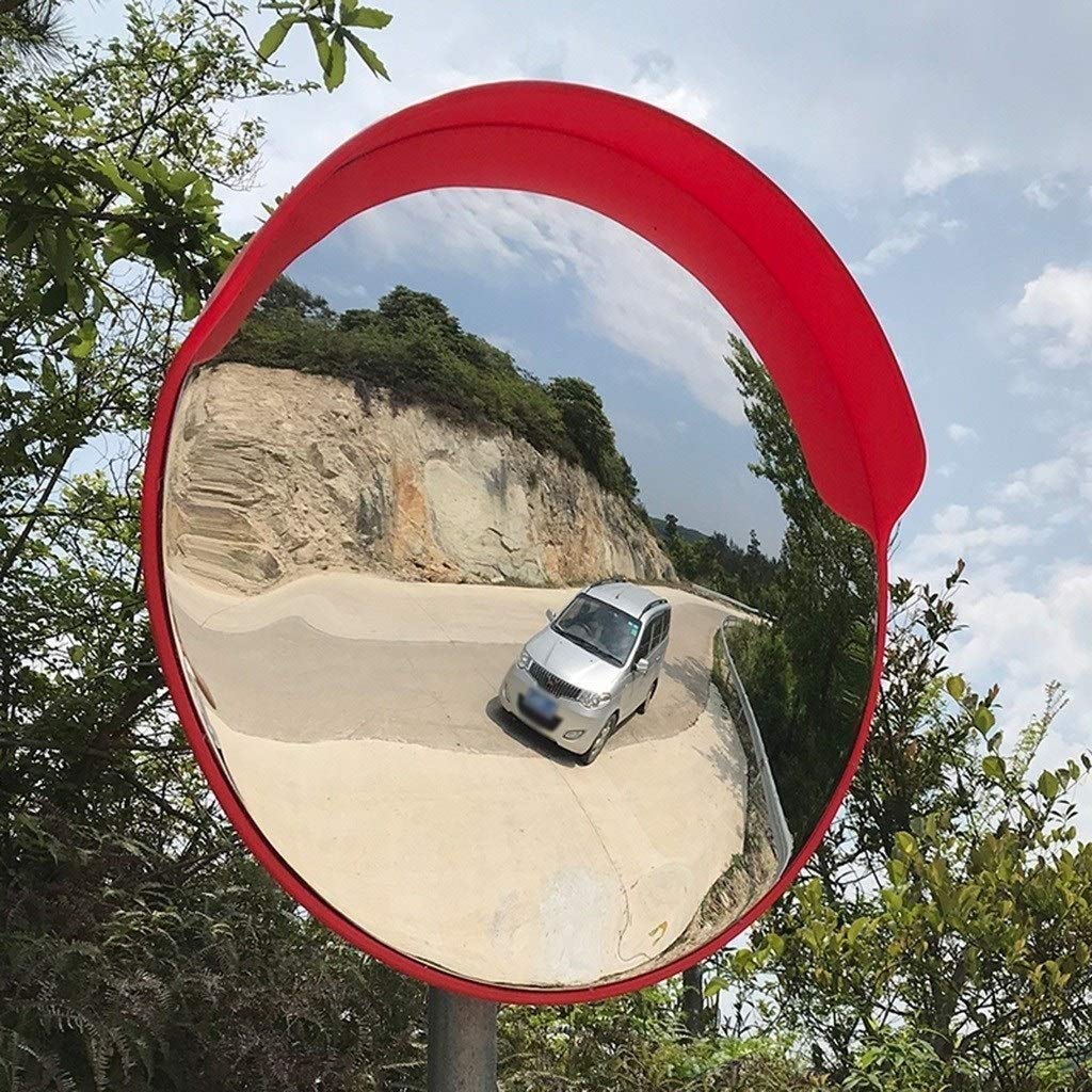 Wide Angle Safety Mirror for Blind Spot - Shatterproof Traffic Mirror for Door Entry, 45-120CM Adjustable Range (100CM Size) - Perfect for Driveways, Garages & Warehouse Safety