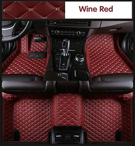 Premium Custom All-Weather 3D Car Floor Mats for Lexus ES350 & ES300h (2007-2018) - Luxury Carpet Liners with Enhanced Protection - Wine Red Color - Perfect for Daily Commutes, Road Trips & Extreme Weather Conditions