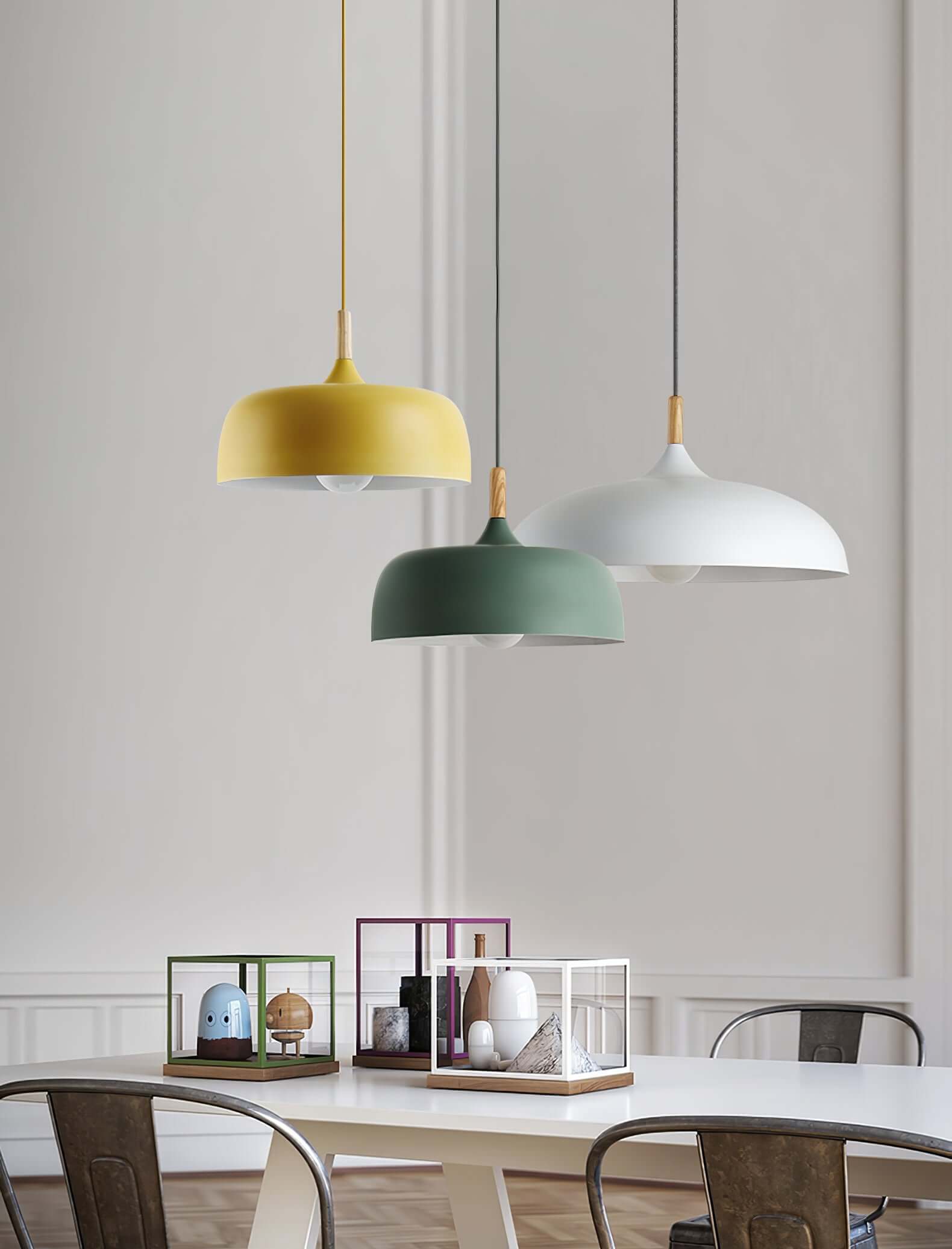 Stylish Acorn Pendant Light Fixture - Modern Hanging Ceiling Lamp for Kitchen Island, Dining Room & Bedroom Decor