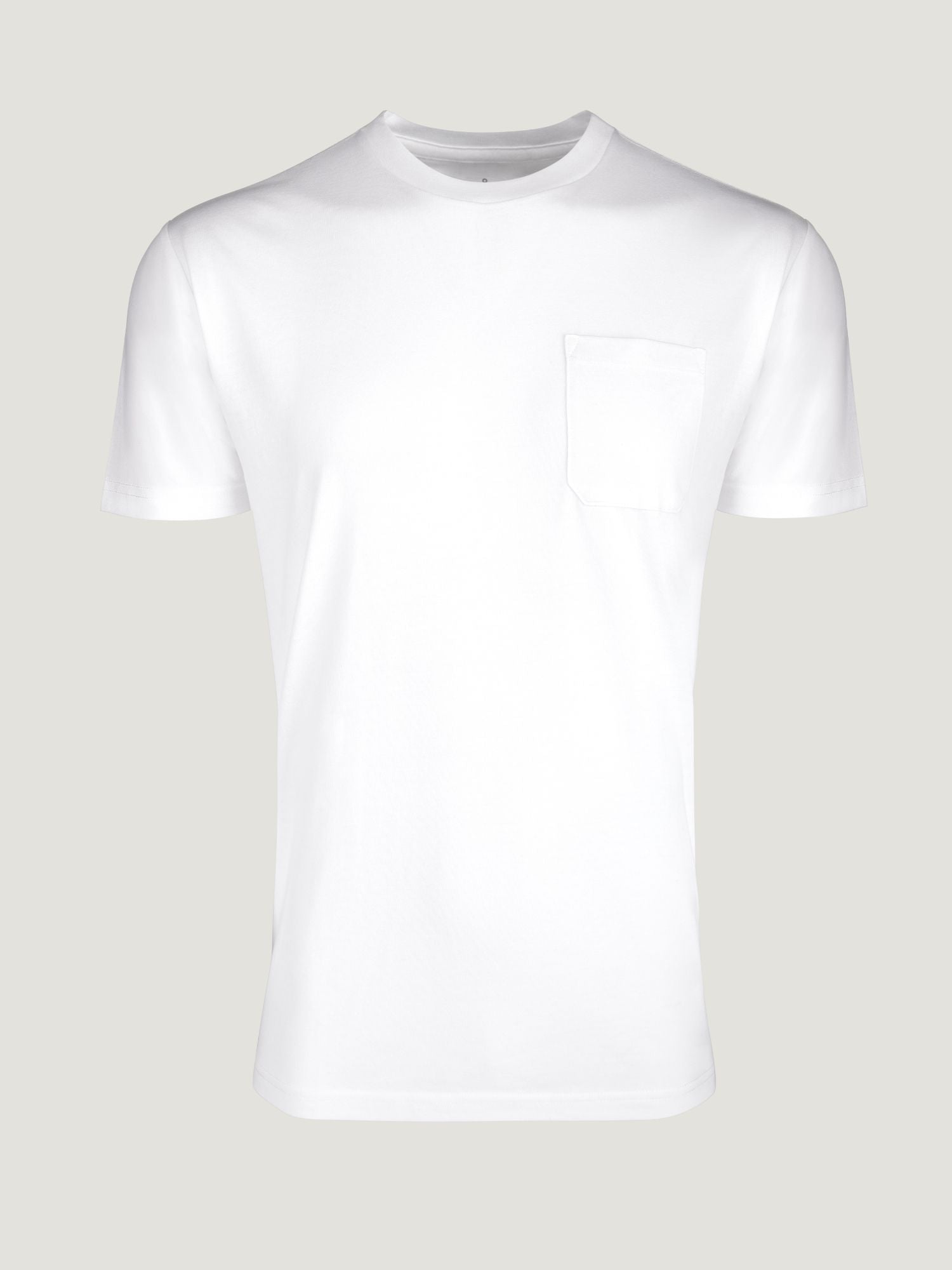 Premium White Pocket T-Shirt for Men - Soft Cotton Crew Neck Tee - Casual & Comfortable Everyday Wear for Work, Outings & Relaxation