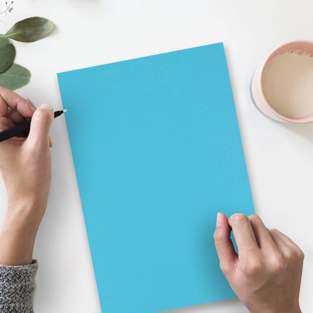 JAM PAPER Legal 65lb Cardstock - 8.5 x 14 Coverstock - 176 GSM - Blue Recycled Paper - 250 Sheets per Pack - Perfect for Business Cards, Invitations & Craft Projects