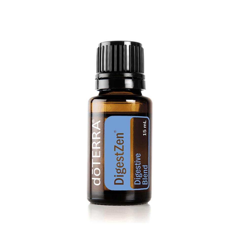 doTERRA DigestZen Essential Oil Blend 15ml - Natural Digestive Support & Stomach Comfort - Perfect for Aromatherapy, Massage & Travel Wellness