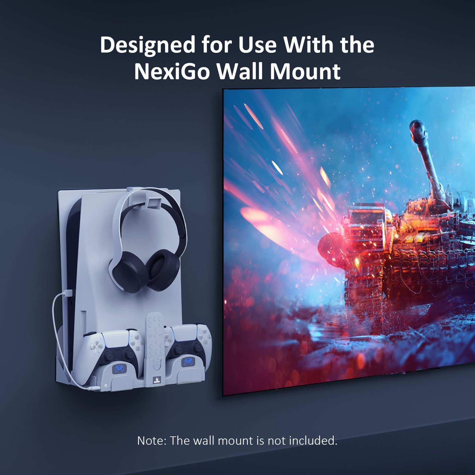 Original NexiGo Wall Mount Replacement Controller Charger - Compatible with NexiGo Gaming Systems - Perfect for Home Gaming Setups and Entertainment Centers