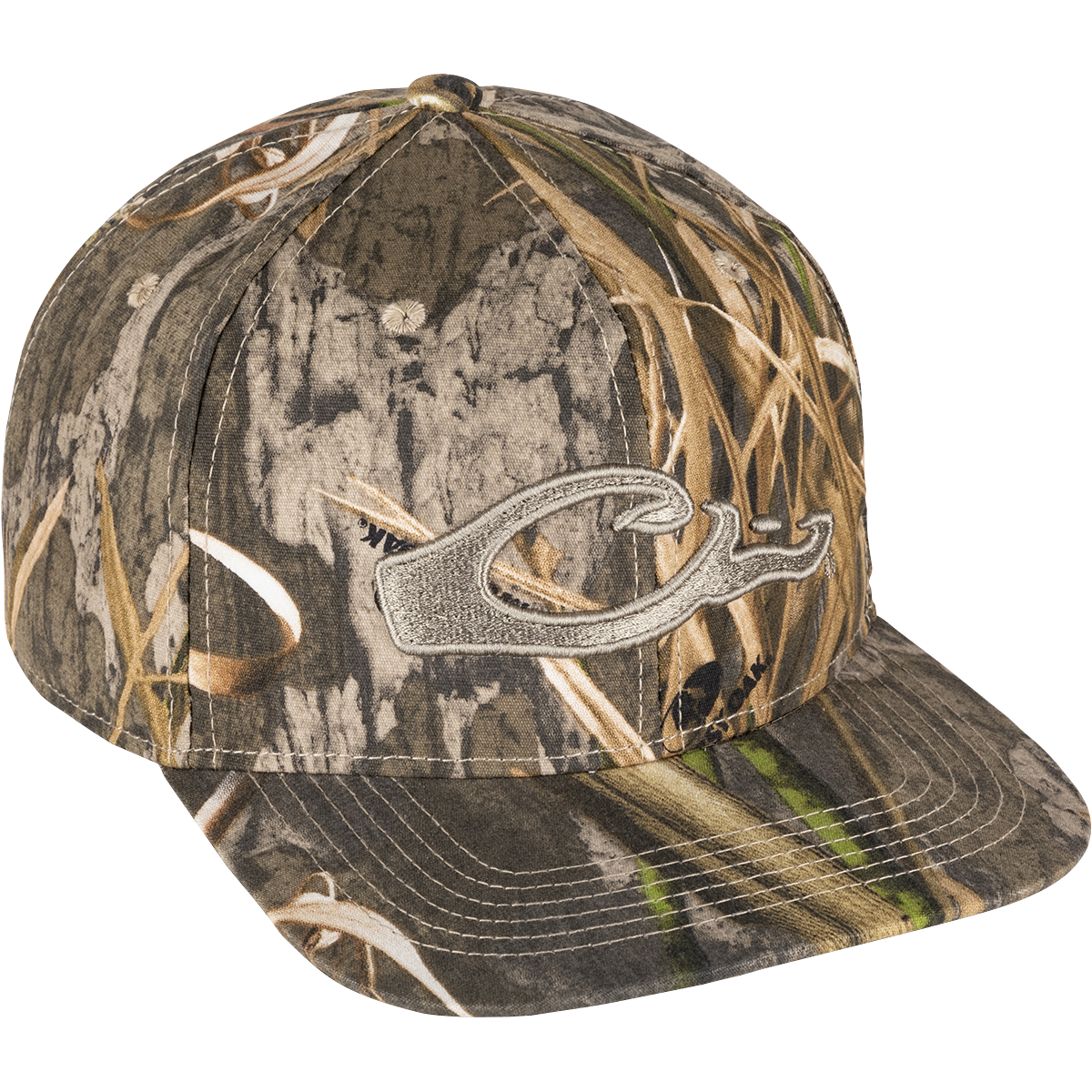 Men's Camo Flat Bill Baseball Cap - Adjustable Snapback Hat for Outdoor Hunting & Casual Streetwear Style