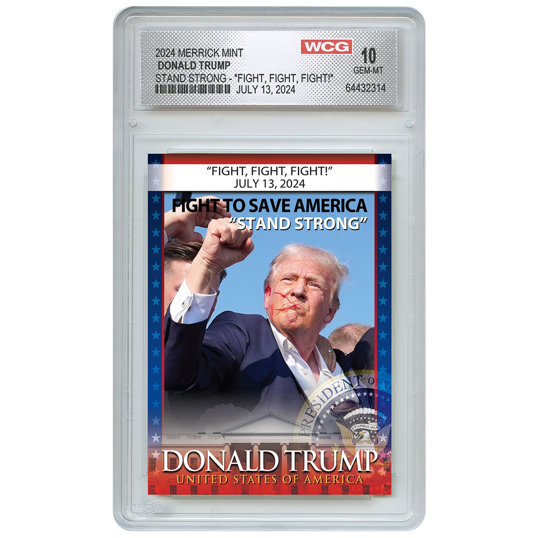 Stand Strong Trading Card - PSA Graded Gem Mint 10 | Rare Collectible for Investors & Players | Perfect for Display, Trading & Investment Portfolios