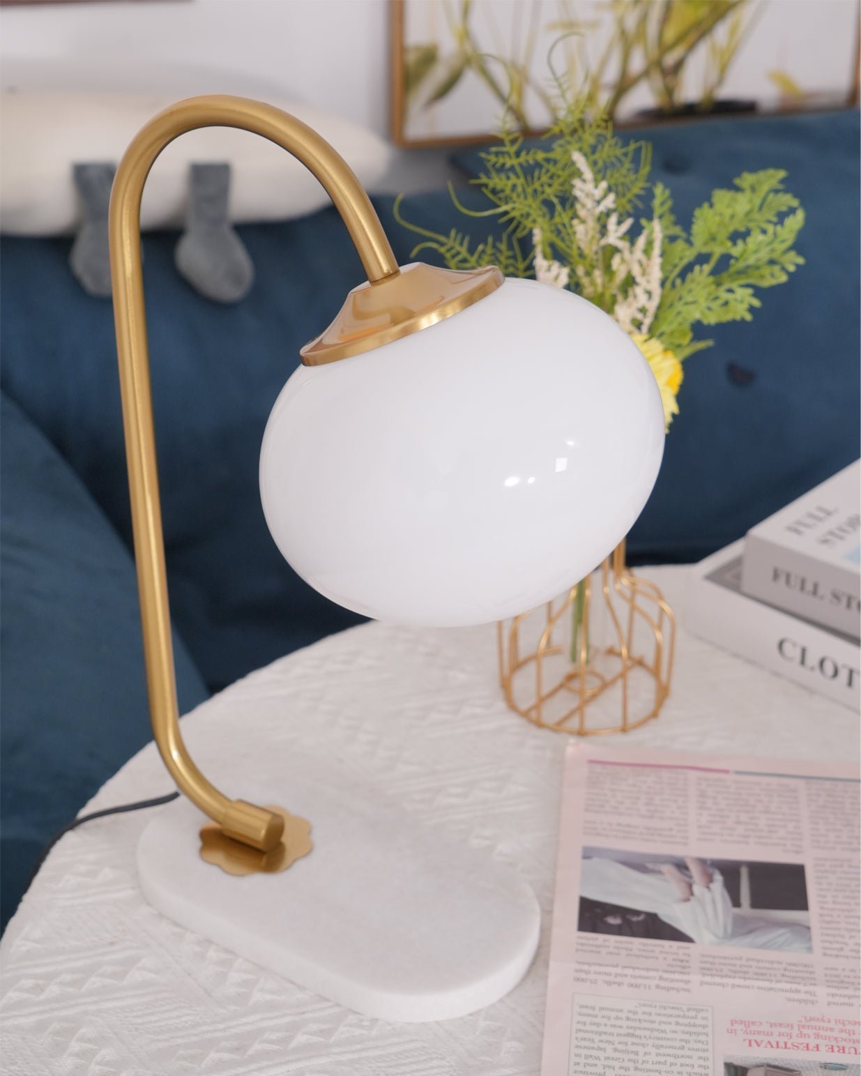 Marshmallow Table Lamp - Soft Glow LED Night Light for Bedroom, Nursery, Living Room - Cozy Ambiance & Decorative Home Lighting