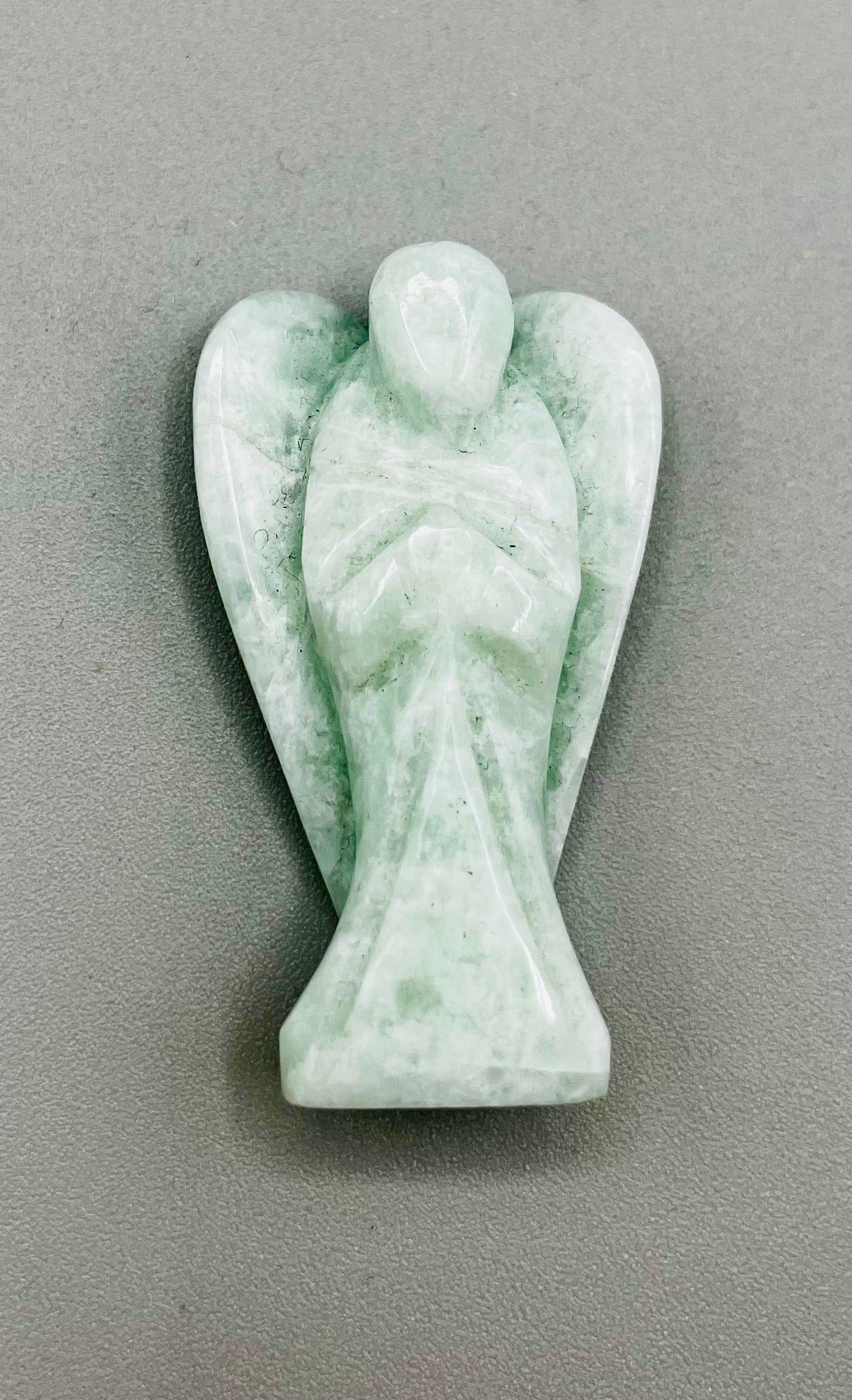 Natural Amazonite Crystal Carving - Handcrafted Healing Stone for Home Decor, Meditation & Spiritual Gifts | Perfect for Yoga Spaces, Office Desks & Energy Healing