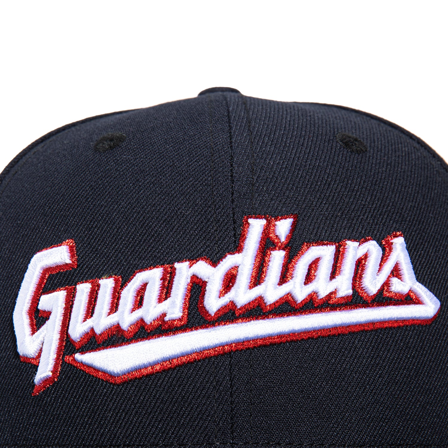 New Era 59Fifty Cleveland Guardians Script Baseball Cap - Navy, White & Red Adjustable Snapback Hat for Men & Women | Perfect for Baseball Games, Sports Fans & Streetwear Fashion