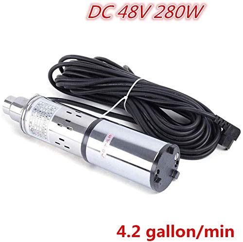 48V 280W Solar Water Pump Kit with MPPT Controller - Submersible Deep Well Pump for Irrigation, Livestock Watering & Off-Grid Homes | Inch Solar Powered Water Pump System