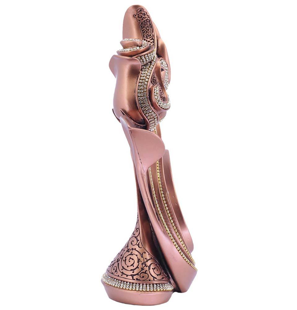 Islamic Table Decor - Elegant Lale Gul Tulip & Rose Copper Mini Vase (240 2C) - Perfect for Ramadan, Eid, Home Decor & Gift Giving