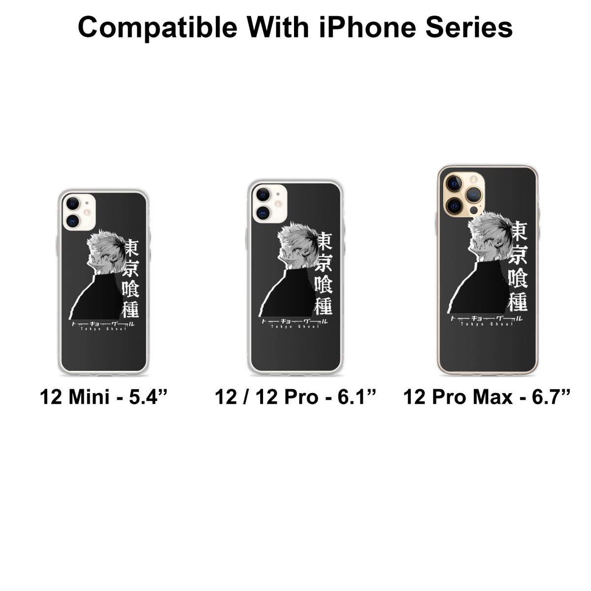 Kaneki Ken Tokyo Ghoul White Version Shockproof Phone Case for iPhone 15 14 13 12 11 X XS XR 8 7 6 6S Plus Pro Max - Perfect for Anime Fans & Daily Protection