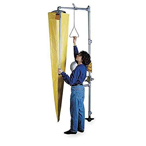 Bradley S19-330ST Emergency Drench Shower and Eye Wash Station - ANSI/ISEA Z358.1 Compliant Safety Equipment for Chemical Splash Protection in Laboratories & Industrial Workplaces